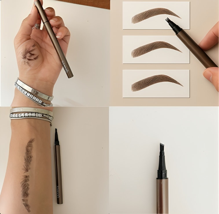 قلم حواجب بديل الميكروبلدنج واحد وعليه واحد هديه