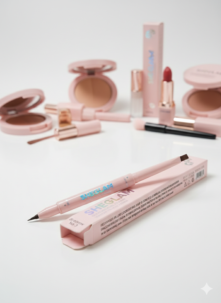 قلم حواجب شيجلام الدبل واحد + واحد هديه